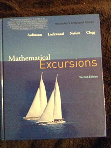 Mathematical Excursions: Instructor's Annotated... 0618608540 Book Cover