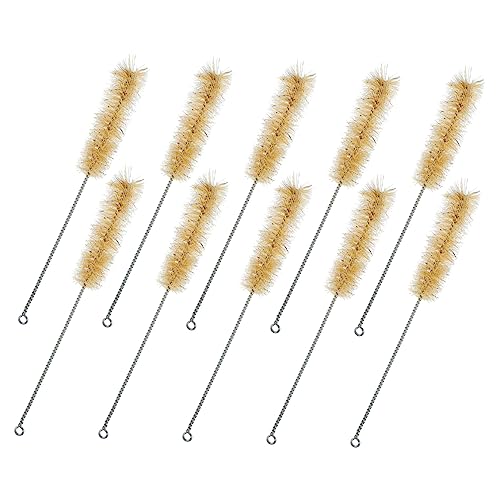 Mobestech 10 Piezas Escobilla para Botella De Experimento De Química Cepillos De Limpieza De Tuberías Tubo De Cepillo De Limpieza Cepillo De Cepillos para Tubos Pequeña Nylon Pava Bebé