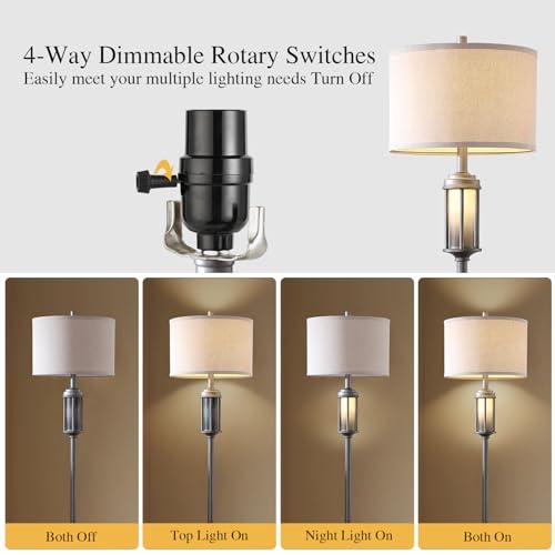 AIEAMPDO 65'' Industrial Floor Lamp for Living Room with 2 Light Sources by AIEAMPDO - Used condition - Image 3