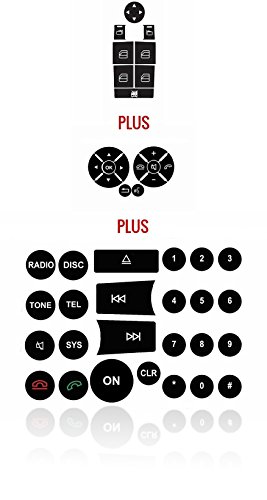 Repair Kit for Your Worn Steering Wheel, Window Control and Radio Buttons for Most Mercedes Benz C-Class - Easy to Install