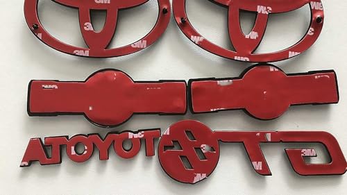 Moossi Set Cutomized Front Rear Side Car Emblem Badge NamePlate for Scion FRS GT86 Black Out (Glossy Black)