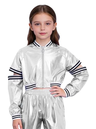 Manteau brillant pour enfant qui ne gêne pas les mouvements de danse