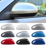 Goholy Door Side Rearview Mirror Cover Compatible With Mazda 2 Mazda 3 2010-2013(Without Signal Lamps Version) 69-1N7A-87 69-1N7A Housing Rearview Mirror Protective Cover Tornado Red Right Side