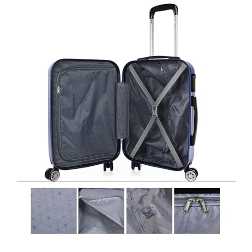 Miniatura 4 de Itaca - Maletas Grandes De Viaje: Maleta Grande 23 Kilos, Maleta Viaje Grande, Maleta De Viaje Para Todas Tus Aventuras. Material Abs Resistente Y Ligera T71570, Azul Zafiro