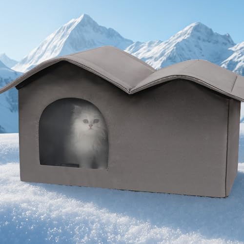 Maison pour chat imperméable et abri isolé contre la chaleur