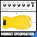 DNA MOTORING 48 Inches Heavy-Duty Low-Profile Roller Automotive Creeper with Padded Headrest, Yellow, TOOLS-00239-YL