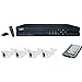 Produktbild Kit Videoüberwachung mit DVR Pentaplex 4 CH, 4 Kameras Farb CCD Sharp 600TVL, HDD S-ATAII 500 GB, Opera gleichzeitig Live, Monitoring, Recording, Playback, Networking & Archiving