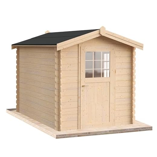 Casetta da giardino in legno per esterni 6 mq 200x300 25mm MADE IN ITALY mod. PICASSO piccola casetta in legno, rimessa attrezzi, deposito, box (senza pavimento)
