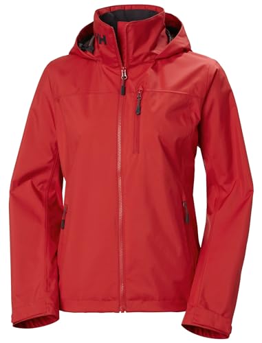 Helly Hansen Women’s Crew Hooded Sailing Jacket 2.0, 162 Red - Medium