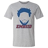 500 LEVEL Joel Embiid Shirt (Cotton, XX-Large, Heather Gray) - Joel Embiid Silhouette B