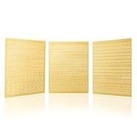 CraftWerk Buchstaben Kerzenaufkleber - Klebebuchstaben Sticker zum Aufkleben und Verzieren für Hochzeit, Taufe, Konfirmation oder Kommunion - Mit Zahlen und Symbolen (Gold Gerade)