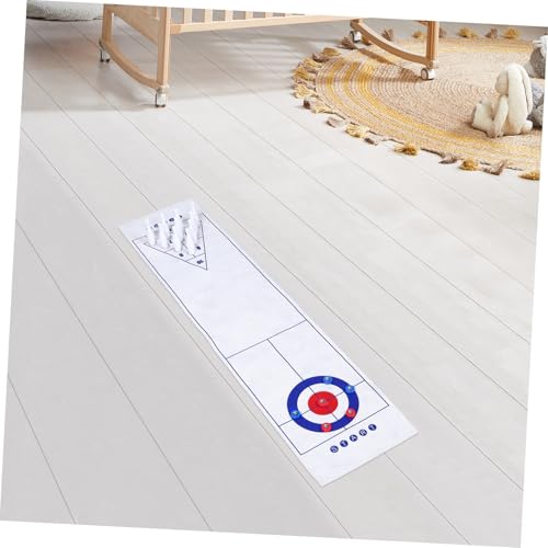Juego de bolos para escritorio BESPORTBLE de madera mini juego de mesa 4