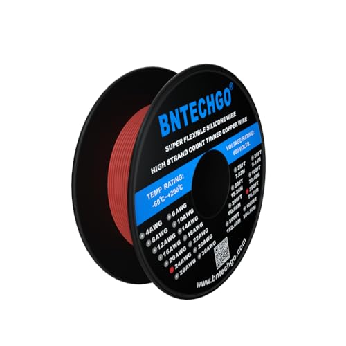 Fil de silicone 24 AWG composé de 40 brins de cuivre étamé - 2