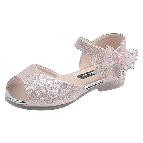 Children Shoes Summer Sandals Beach Outdoor Kids Shoes Girls Princess Sandals Soft Bottom Retro Pearl Girls Shoe Size 4