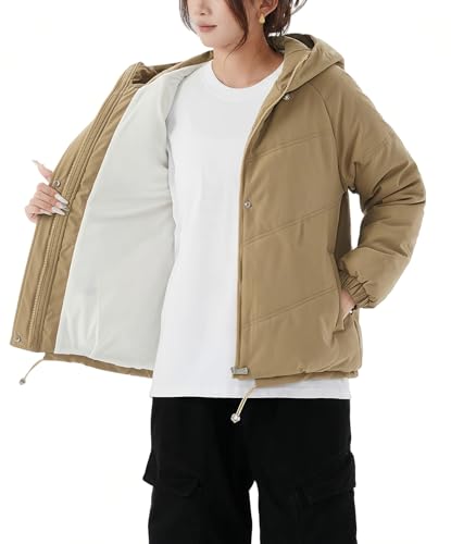 50% Off JiangWu Women's Warm Winter Hooded Fleece Jacket