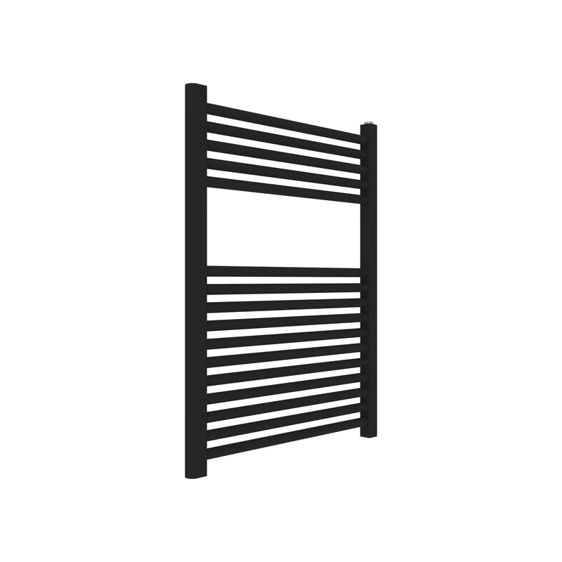 Radiateur sèche-serviettes ERCOS noir mat avec kit de montage complet