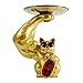Produktbild PDFF Resin Key Storage Tray Muskel Arm Lucky Cat Ornamente Golden Cute Animal Storage Tray Ornamente Modernes Wohnzimmer Home Decoration Zubehör,Gold