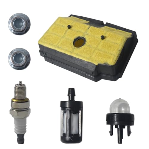 MS194T MS193T Air Filter Tune Up Kit for Stihl MS193TC MS 193T 194T Chainsaw Air Cleaner Primer Bulb Spark Plug Bar Nuts Service KitοΌAir Filter Adjustment Kit 11371201604
