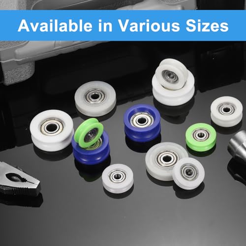 Rodillos de guía U de 26mm para mamparas y puertas correderas 5