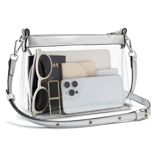 Image of Wuflyover Clear Bag for Stadium Events, Clear Purse for Women