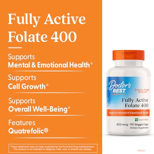 Doctor's BEST Folate Supplement 400 mcg