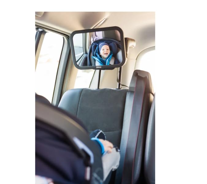 Baby Car Mirror, Rear View Back Seat Mirror for Infants Wide Crystal Clear View, Adjustable Safety Mirror with Secure Mount - Image 2