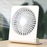 【Kleiner batteriebetriebener Tischventilator】 Dieser JISULIFE-Tischventilator verfügt über einen 4500-mAh-USB-Akku (Lithium-Ionen). Es kann eine lange Laufzeit von 4-16 Stunden unterstützen. Der Tischventilator ist innerhalb von 3-4 Stunden vollständig aufgeladen.