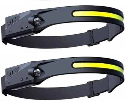 Pack of 2 LED Rechargeable Head Lamp