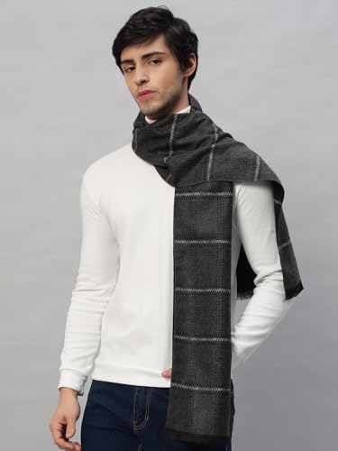 Image of Ravaiyaa - Attitude is everything Men's Reversible Stripe Pattern Winter Wool Scarf, Muffler 72 inchx12 inch Inch