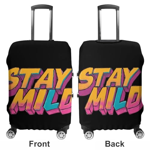 Stay Mild Vintage 80s Luggage Covers Washable Travel Suitcase Cover Elastic Baggage Protector3
