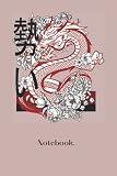 Notebok.: 6x9 Notebook for Writing Daily Habits, Diary, Journal (Mauve, Oriental Dragon themed)