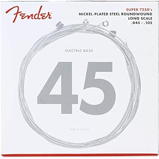 Fender Super 7250 String Set For Electric Bass (045/105 Gauge) - Nickel Plated
