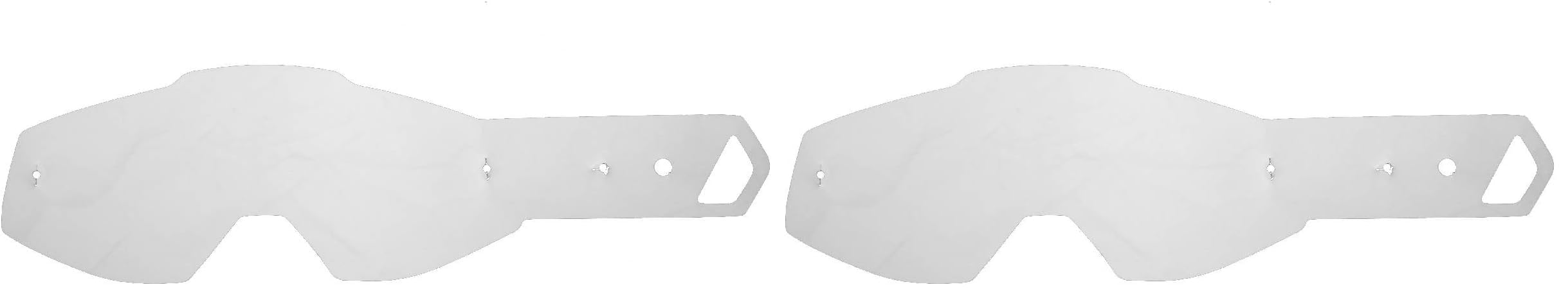 tear off compatibili per occhiale/maschera 100% Racecraft/Strata/Accuri/Mercury/Strata Plus/Accuri Plus kit 10 pz