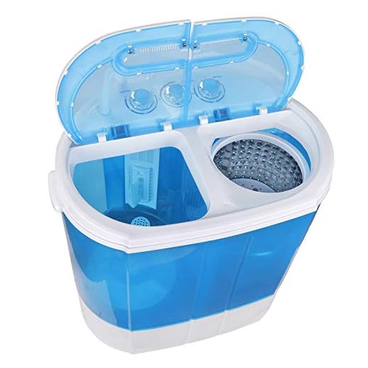ZenStyle Portable Washer Compact Twin Tub 9.9 LB Mini Top Load Washing Machine Washer/Spinner w/ 6.57 FT Inlet Hose