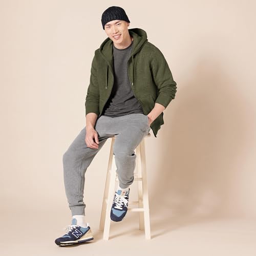 Amazon Essentials Men's Full-Zip Fleece Hoodie (Available in Big & Tall)