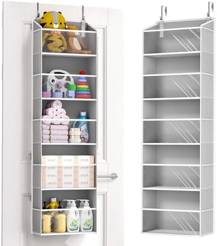 ULG 1-Pack Over Door Organizer with 5 Large Pockets 10 Mesh Side ...