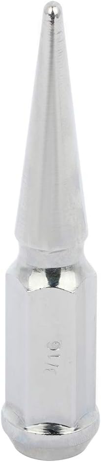 32pcs 9/16-18 Wheel Lug Nuts Chrome Closed End Lug Nut 4.5in(113mm) Hex 0.9in(23mm) for Dodge,for Ford