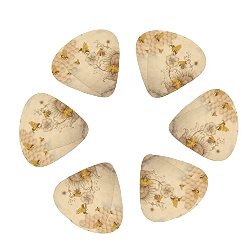 Ensemble de 12 médiators de guitare de fleurs sauvages d’abeilles rurales pour guitare acoustique, guitare électrique… - Les Beatles, Paul McCartney, John Lennon, RIngo Starr, George Harrison Ensemble de 12 médiators de guitare de fleurs sauvages d'abeilles rurales pour guitare acoustique, guitare électrique… – Image 3