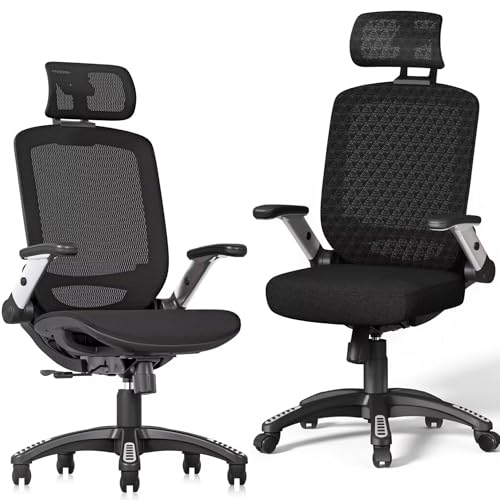 Image of GABRYLLY Mesh Office Chair with Mesh Seat & Desk Chair with Thick Sponge Cushion