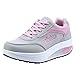 Scarpe da Corsa da Donna Scarpe da Ginnastica Traspiranti in Mesh Traspirante Fondo in Gomma Sneakers con Zeppa Antiscivolo Scarpe Singole Casual Scarpe con Zeppa da Donna