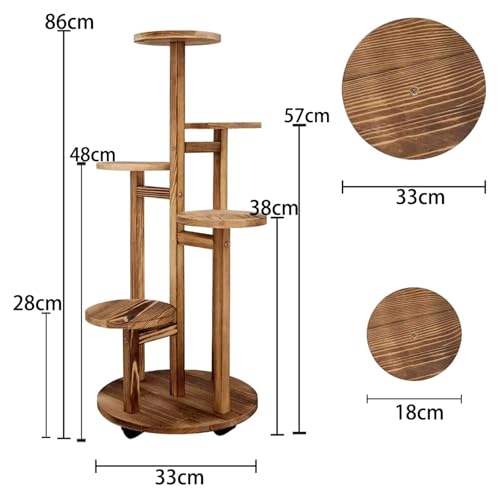Meuble pour pots de fleurs bois étagé pour optimiser le manque de lumière - 7