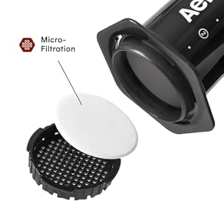 AeroPress XL Coffee Press – 3 in 1 brew method combines French Press, Pourover, Espresso. Full bodied, smooth coffee without grit or bitterness. Small portable coffee maker for camping & travel