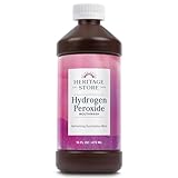 Heritage Store Hydrogen Peroxide Mouthwash - Daily Oral Care - Eucalyptus and Fresh Mint Mouth Wash - Gentle Bubbling Action for Clean, Healthy Gums and a Fresh Mouth, Sweetened with Xylitol, 16oz
