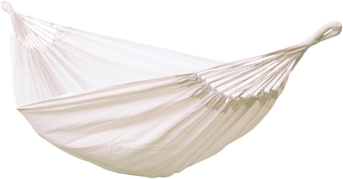 Canvas Swing Hammock Outdoor Camping Hanging Chair with Strong Bind Rope Wear-Resistant Washable Lightweight and Comfortable for Hiking Traveling Hunting