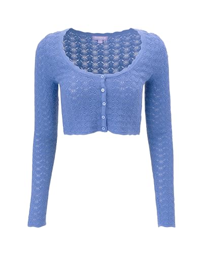 Image of Florence by Mills Women's Le Pointelle Crop Cardi Top