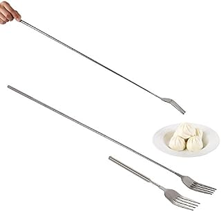 Extendable Fork Long Handle Fork Stainless Steel Cutlery for Barbecue Toasting