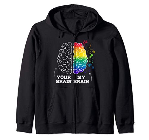 Your Brain My Brain | Cool Neurodiversity & Autism Awareness Sudadera con Capucha