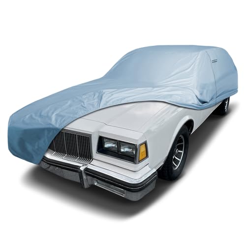 Image of iCarCover Premium Car Cover for 1959-1990 Buick Estate Wagon Heavy Duty Waterproof All-Weather Automobiles Custom Fit Indoor Outdoor UV Snow Protection Covers with Straps and Bag