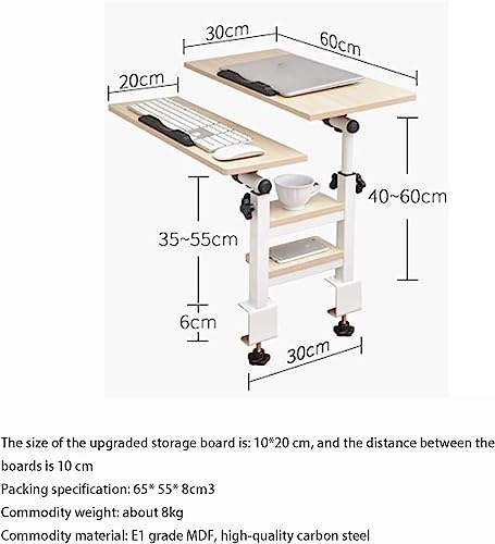 Table de lit pliante en acier et bois pour ordinateur portable - 6