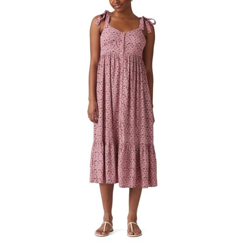 Levi's Women's Katherine Maxi Dress, (New) Lottie Floral Polignac, X-Small  at Amazon Women's Clothing store